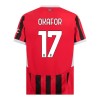 AC Milan Okafor 17 Hjemme 2024-25 - Barn Draktsett